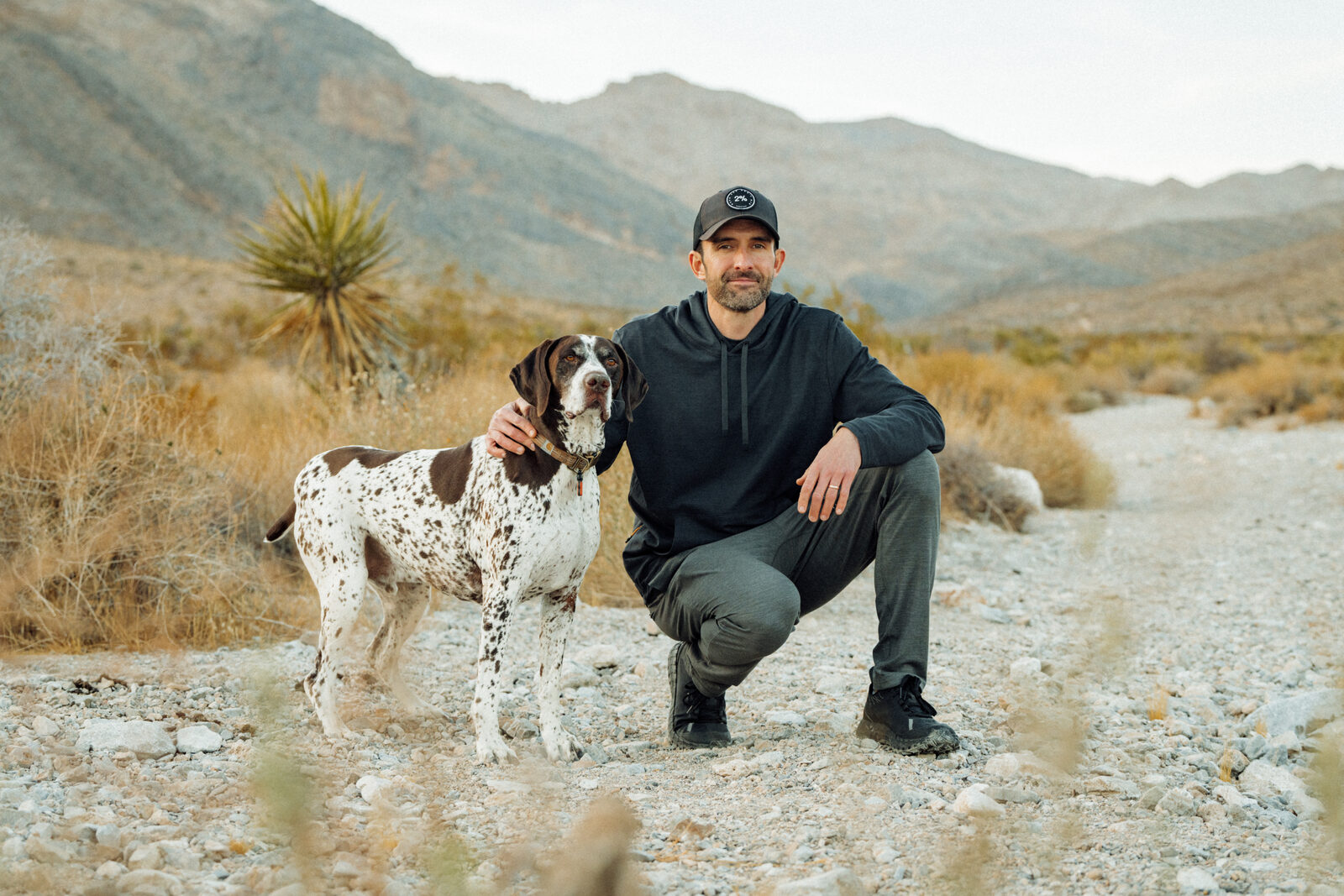 Michael Easter in the desert